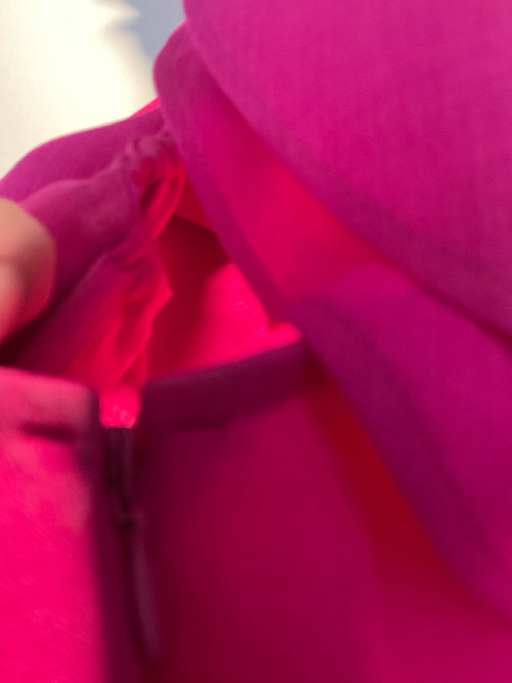 Topshop Fuchsia One-Shoulder Ruffle Mini Dress - Picture 5 of 5